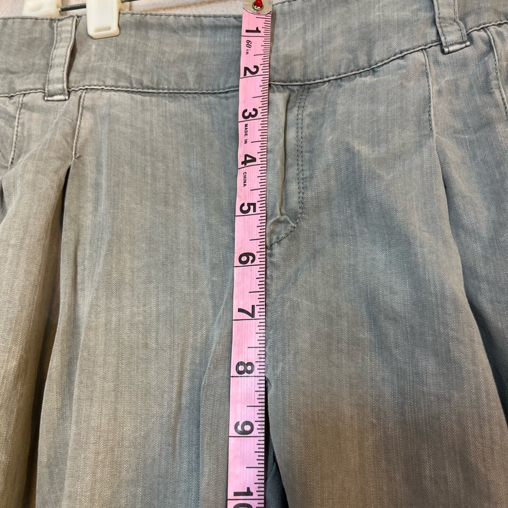 Sundance Petite 6 Gray Pleated Wide Leg Lightweight Women’s Pants - Picture 4 of 10